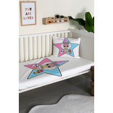 Evmila Yıldız Desenli Kadife Dekoratif Bebek & Çocuk Yatak Örtüsü