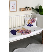 Evmila Prenses Desenli Kadife Dekoratif Bebek & Çocuk Yatak Örtüsü