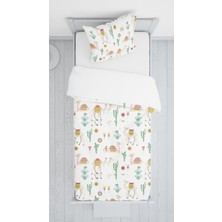 Lolla Evmila Dijital Baskılı Uyuyan Tilki Kadife Örtü Yastık Seti 904