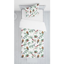 Evmila Dijital Baskılı Kuş Örtü Yastık Seti Lldcfp 47