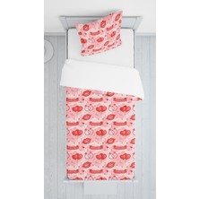 Evmila Dijital Baskılı Love Örtü Yastık Seti Lldcfp 12