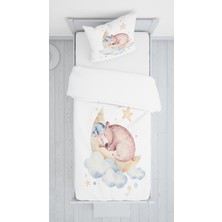 Evmila Geyik Desenli Örtü Yastık Seti 1362