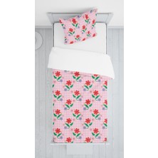 Evmila Dijital Baskılı Çiçekli Örtü Yastık Seti Lldcfp 18