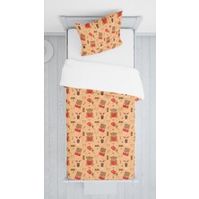 Evmila Dijital Baskılı Ayıcıklı Örtü Yastık Seti Lldcfp 56