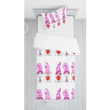 Lolla Evmila Dijital Baskılı Cüceler Kadife Örtü Yastık Seti Lldcfp 28