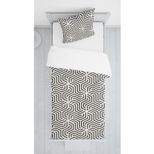 Evmila Dijital Baskılı Geometrik Örtü Yastık Seti Lldcfp 6