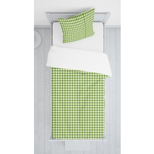 Evmila Dijital Baskılı Ekose Desen Örtü Yastık Seti Lldcfp 11