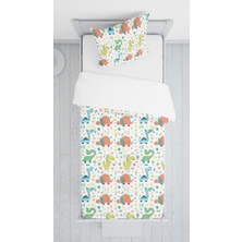 Evmila Dijital Baskılı Lama Desen Örtü Yastık Seti 1620