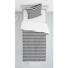 Evmila Dijital Baskılı Çizgili Örtü Yastık Seti Lldcfp 79