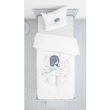 Lolla Evmila Mint Kuşaklı Kız Kadife Dekoratif Örtü 93