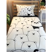 Lolla Evmila Ayıcıklar Kadife Dekoratif Örtü 195