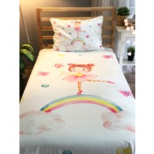 Evmila Dijital Baskı Prenses Kız Örtü Yastık Seti 1936