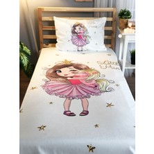 Lolla Evmila Unicornlu Kız Kadife Dekoratif Örtü 230