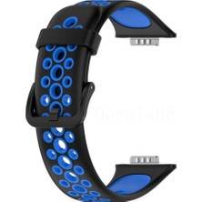 Nezih Case Huawei Watch Fit 2 Uyumlu A+ Kalite Delikli Nike Spor Jel Silikon Kordon/strap