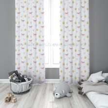 Evmila Çocuk Odası Desenli Fon Perdesi