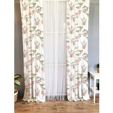 Evmila Çocuk Odası Desenli Fon Perdesi