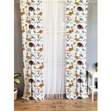 Evmila Çocuk Odası Desenli Fon Perdesi