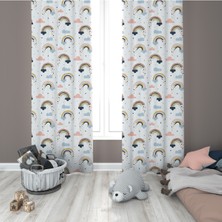 Evmila Çocuk Odası Desenli Fon Perdesi