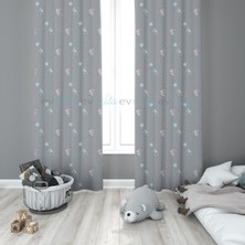 Evmila Çocuk Odası Desenli Fon Perdesi
