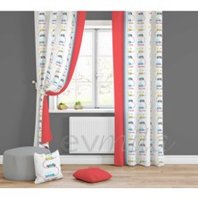 Evmila Çocuk Odası Desenli Fon Perdesi