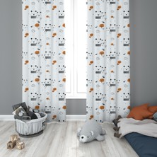 Evmila Çocuk Odası Desenli Fon Perdesi