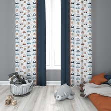 Evmila Çocuk Odası Desenli Fon Perdesi