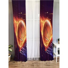 Evmila Basketbol Desenli Çocuk Odası Fon Perde