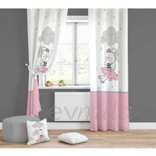 Evmila Çocuk Odası Desenli Fon Perdesi