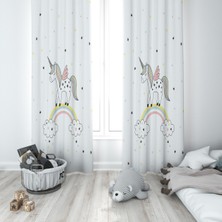 Evmila Çocuk Odası Desenli Fon Perdesi