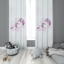 Evmila Çocuk Odası Desenli Fon Perdesi