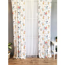 Evmila Çocuk Odası Desenli Fon Perdesi