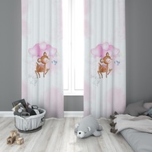 Evmila Çocuk Odası Desenli Fon Perdesi