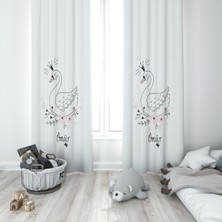 Evmila Çocuk Odası Desenli Fon Perdesi