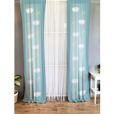 Evmila Baskılı Desenli Çocuk ve Bebek Odası Fon Perde