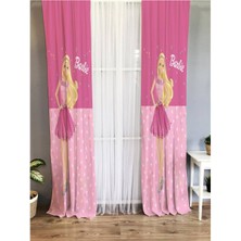 Evmila Prenses Desenli Çocuk Odası Fon Perde