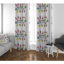 Lolla Evmila Çocuk Odası Desenli Fon Perde