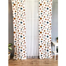 Evmila Baskılı Çocuk Odası Fon Perde