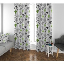 Lolla Evmila Çocuk Odası Desenli Fon Perde