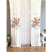 Evmila Çocuk Odası Desenli Fon Perdesi