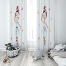 Lolla Evmila Çocuk Odası Desenli Fon Perde