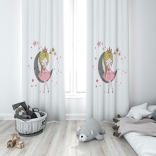 Lolla Evmila Çocuk Odası Desenli Fon Perde