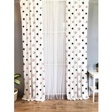 Evmila Baskılı Desenli Çocuk ve Bebek Odası Fon Perde