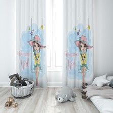 Lolla Evmila Çocuk Odası Desenli Fon Perde