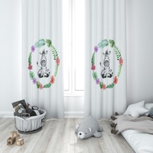 Lolla Evmila Çocuk Odası Desenli Fon Perde