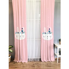 Evmila Baskılı Çocuk Odası Fon Perde