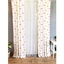 Evmila Baskılı Çocuk Odası Fon Perde