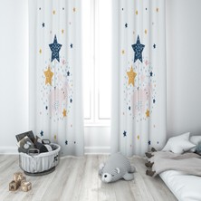 Lolla Evmila Çocuk Odası Desenli Fon Perde