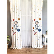 Lolla Evmila Çocuk Odası Desenli Fon Perde