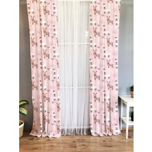 Lolla Evmila Çocuk Odası Desenli Fon Perde