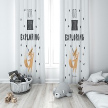 Lolla Evmila Çocuk Odası Desenli Fon Perde